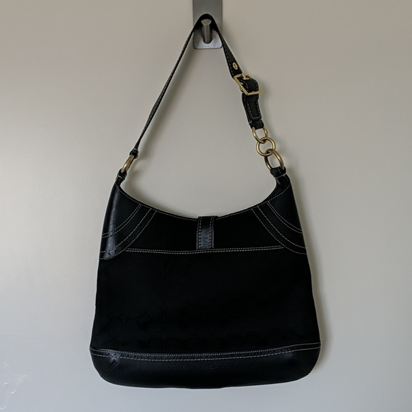 Coach Black Logo Shoulder Bag - Picture 3 of 8